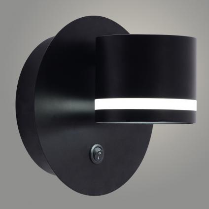 Бра XI4520/1 BK черный 1х15W GX53 d150 h150, HN25